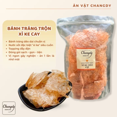 Combo 2 Túi Bánh Tráng Trộn Changdy 250g - Xì Ke Cay, Phô Mai Tôm, Ngon Đậm Vị, Ăn Vặt Tiện Lợi, Giá 87.000đ