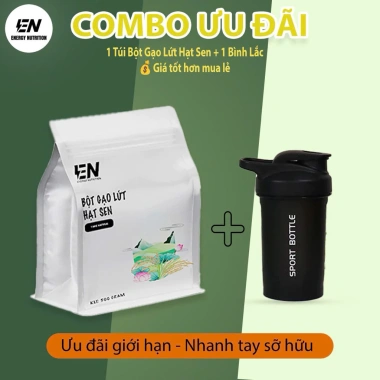 Combo 2 Túi Bột Gạo Lứt Hạt Sen Thay Thế Bữa Ăn Giảm Cân Quà Tặng Bình Nước 500ml 630.000 5