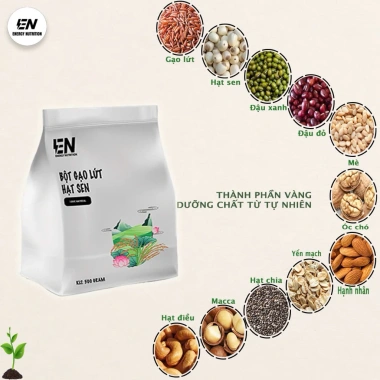 Combo 2 Túi Bột Gạo Lứt Hạt Sen Thay Thế Bữa Ăn Giảm Cân Quà Tặng Bình Nước 500ml 630.000 7