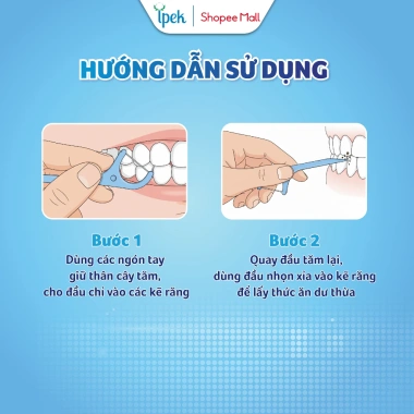Combo 2 túi Chỉ kẽ răng Pierrot Flossers 30 chiếc - Vệ sinh an toàn nướu, ưu đãi 4 Combo 2 túi Chỉ kẽ răng Pierrot Flossers 30 chiếc - Vệ sinh an toàn nướu, ưu đãi 4