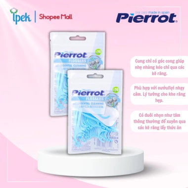 Combo 2 túi Chỉ kẽ răng Pierrot Flossers 30 chiếc - Vệ sinh an toàn nướu, ưu đãi 7 Combo 2 túi Chỉ kẽ răng Pierrot Flossers 30 chiếc - Vệ sinh an toàn nướu, ưu đãi 7
