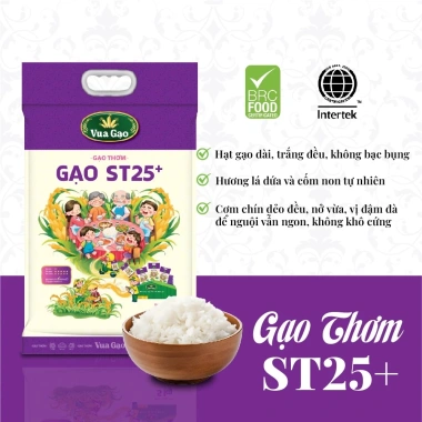 Combo 2 Túi Gạo ST25 + Lúa Mới Vua Gạo 5kg - 10kg Gạo Thơm Ngon, Dẻo Nhiều, Vị Đậm Đà Giá Ưu Đãi 314.000 VND