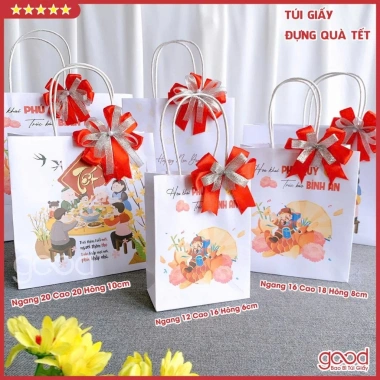 Combo 2 túi giấy Tết gia đình đoàn viên màu nổi bật, quà biếu sếp, thầy cô - chỉ 12.000₫ 5 Combo 2 túi giấy Tết gia đình đoàn viên màu nổi bật, quà biếu sếp, thầy cô - chỉ 12.000₫ 5