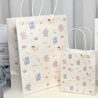 Combo 2 Túi in hình động vật dễ thương - Túi quà tặng bạn bè TU61 giảm giá còn 22.000đ 7