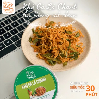 Combo 2 túi Khô gà lá chanh LET'EAT Ăn kiêng Keto Low Carb 300gr Giá 95.000đ