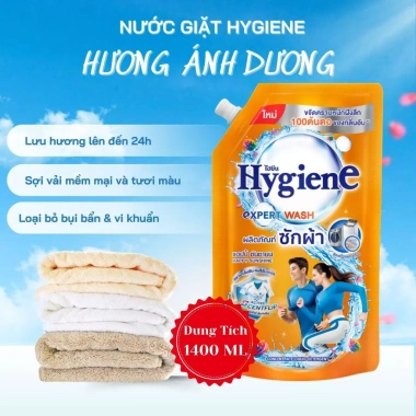 Combo 2 Túi Nước Giặt Hygiene Hương Nước Hoa Túi Cam 1.400ml Giá 125.000 đồng