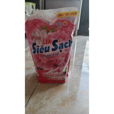 Combo 2 túi Nước giặt Lix Siêu Sạch hương Hoa Anh Đào 2.4kg - Trắng Sáng, chỉ 170.000 VNĐ 5 Combo 2 túi Nước giặt Lix Siêu Sạch hương Hoa Anh Đào 2.4kg - Trắng Sáng, chỉ 170.000 VNĐ 5