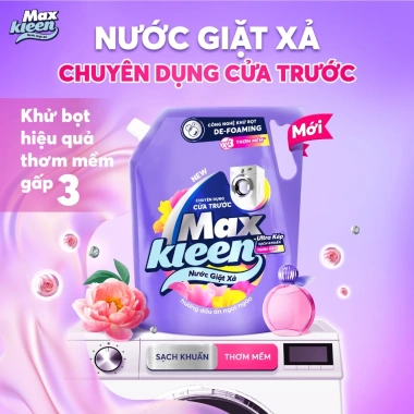 Combo 2 Túi Nước Giặt Xả MaxKleen Cửa Trước 3.6kg Hương Nước Hoa Huyền Diệu, Dấu Ấn Ngọt Ngào Giá 416.000 VND 7
