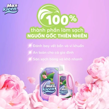 Combo 2 Túi Nước Lau Sàn MaxKleen Ban Mai Thanh Mát 3.6kg - Giảm Giá Đặc Biệt, Sạch Sâu, Thơm Mát