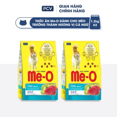 Combo 2 túi Thức ăn Me-O cho mèo, hạt đa vị 1,2kg x2, tặng Nón BH, giảm 22%