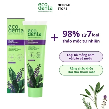 Combo 2 tuýp Kem đánh răng Ecodenta đa chức năng 7 thảo mộc 100ml - 425.000₫ 5 Combo 2 tuýp Kem đánh răng Ecodenta đa chức năng 7 thảo mộc 100ml - 425.000₫ 5