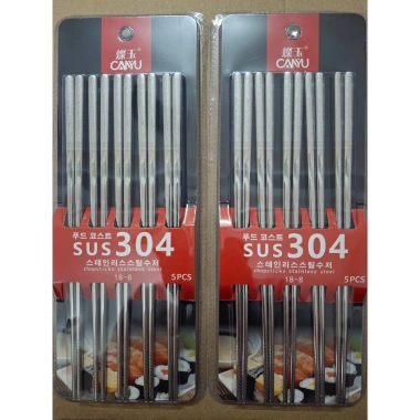 Combo 2 vỉ 10 đôi đũa inox sang trọng, khắc laser, chống trơn trượt, bền bỉ - Giá 65.000₫ 8 Combo 2 vỉ 10 đôi đũa inox sang trọng, khắc laser, chống trơn trượt, bền bỉ - Giá 65.000₫ 8