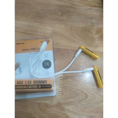 Combo 2 Viên Pin AAA 1.5V BESTON 800mWh và Cổng Sạc Micro USB - Giá 75.000₫