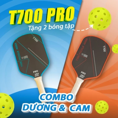 Combo 2 Vợt Pickleball Carbon T700 Pro và Bóng Tập 40 Lỗ - Đầm Tay Êm Ái, Kiểm Soát Bóng Tốt, Giá 1.04 Triệu 7 Combo 2 Vợt Pickleball Carbon T700 Pro và Bóng Tập 40 Lỗ - Đầm Tay Êm Ái, Kiểm Soát Bóng Tốt, Giá 1.04 Triệu 7