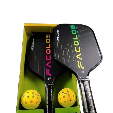 Combo 2 vợt Pickleball Facolos ExPower Black 14mm - Chính hãng, tặng 2 bóng, giảm giá 599k 8