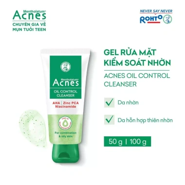 Combo 2 x Sữa rửa mặt Acnes Oil Control Gel 100g - Kiểm soát nhờn, ngừa mụn, da sạch