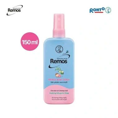 Combo 2 Xịt Chống Muỗi Rohto Remos 150ml - Bé 6 tháng, hương khuynh diệp, 211.000₫