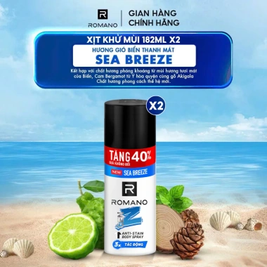 Combo 2 Xịt khử mùi toàn thân Romano Genz - Ngăn vệt ố vàng, ngăn mùi hôi 140ml/150ml - 160k 9 Combo 2 Xịt khử mùi toàn thân Romano Genz - Ngăn vệt ố vàng, ngăn mùi hôi 140ml/150ml - 160k 9