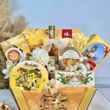 Combo 20-50 Nơ làm giỏ quà Tết sang chảnh, gắn cổ chai và hộp quà, giá ưu đãi 46.000đ 2