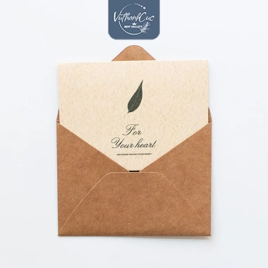 Combo 20 bộ thiệp kraft vintage cao cấp - Chúc mừng sinh nhật, tình nhân, ngày nhà giáo 20/11 giá 16.900đ