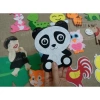 Combo 20 con vật vải nỉ - Động vật gắn rèm, trang trí mầm non, giá chỉ 68.000₫ 2
