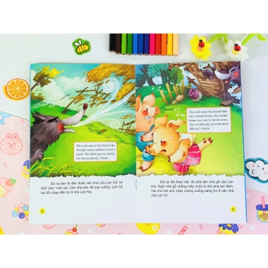 Combo 20 cuốn Chuyện Cổ Tích Song Ngữ Anh Việt - Giá ưu đãi 105.000 VND, Đọc tiếng Anh