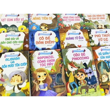 Combo 20 cuốn Chuyện Cổ Tích Song Ngữ Anh Việt - Giá ưu đãi 105.000 VND, Đọc tiếng Anh