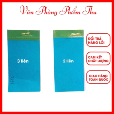 Combo 20 Cuốn Cùi Xé 2 Liên và 3 Liên Không In Nội Dung - Giá 95.000, Giảm Giá