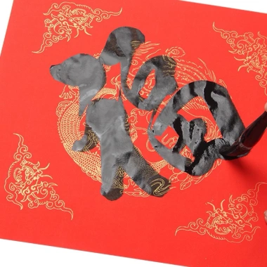 Combo 20 giấy xuyến chỉ ô vuông đỏ - Giấy viết thư pháp chất lượng, chỉ 89.000đ 3