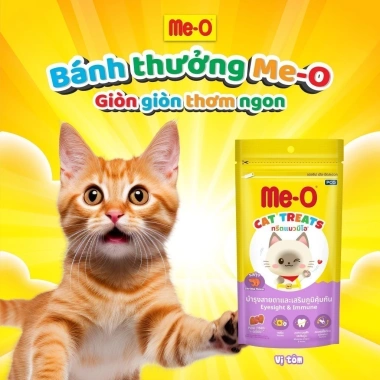 Combo 20 gói Bánh thưởng Me-O cho mèo, kèm nón BH HĐ299k - Giá ưu đãi 234k
