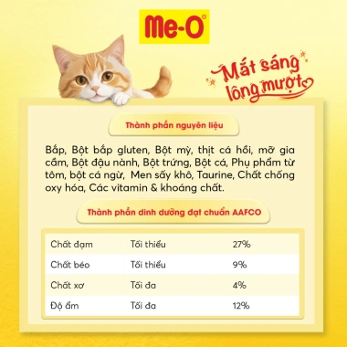 Combo 20 gói Bánh thưởng Me-O cho mèo, kèm nón BH HĐ299k - Giá ưu đãi 234k