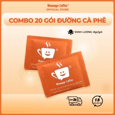 Combo 20 gói Đường gói 8g Message Coffee – Tiện lợi cho cà phê, chỉ 18.000₫