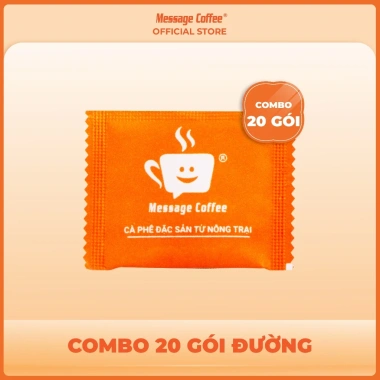 Combo 20 gói Đường gói 8g Message Coffee – Tiện lợi cho cà phê, chỉ 18.000₫