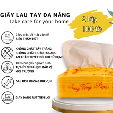 Combo 20 gói giấy ăn Sóng Vàng - Giá chỉ 163.680đ, giảm ngay 20% so với giá gốc 201.326đ 3