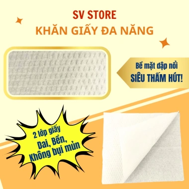 Combo 20 gói giấy ăn Sóng Vàng - Giá chỉ 163.680đ, giảm ngay 20% so với giá gốc 201.326đ 4