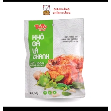 Combo 20 gói Khô Gà Lá Chanh Toco Food - Giá chỉ 215.000đ, vị chanh, ăn liền