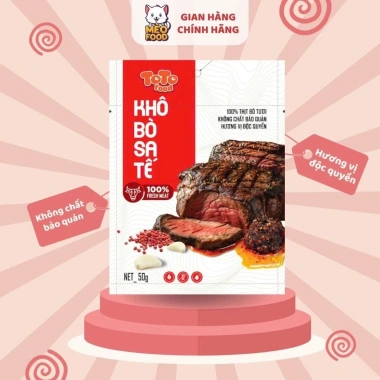 Combo 20 gói Khô Vị Bò Sa Tế Toco Food - Giá chỉ 215.000, hương vị đậm đà, tiện lợi