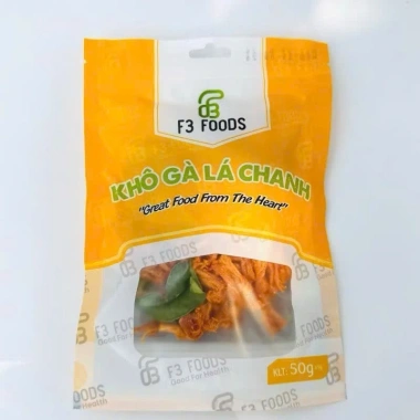 Combo 20 gói mix vị khô gà lá chanh, bò, heo F3 Foods 50g - Giá 60.000đ, chính hãng