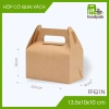 Combo 20 hộp giấy kraft quai xách - Nhiều size, hộp bánh ngọt & quà handmade 9