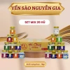 Combo 20 hũ Yến 50% Nguyễn Gia - Yến chưng 7-10 vị 70ml, giảm giá 399k