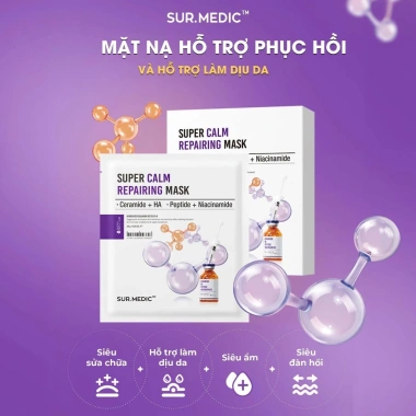 Combo 20 Mặt Nạ Dưỡng Sáng SUR.MEDIC+ - Giảm giá 578k, Dưỡng Da Sáng Mịn, 30gx10