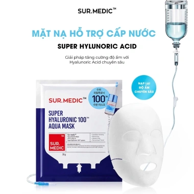 Combo 20 Mặt Nạ Dưỡng Sáng SUR.MEDIC+ - Giảm giá 578k, Dưỡng Da Sáng Mịn, 30gx10