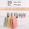 Combo 20 Móc Kẹp Đơn Treo Living C - Đa năng, tiết kiệm diện tích, kẹp quần áo, tất, nón - Giá chỉ 57.000đ