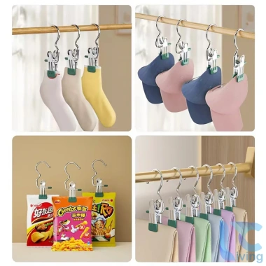 Combo 20 Móc Kẹp Đơn Treo Living C - Đa năng, tiết kiệm diện tích, kẹp quần áo, tất, nón - Giá chỉ 57.000đ 4 Combo 20 Móc Kẹp Đơn Treo Living C - Đa năng, tiết kiệm diện tích, kẹp quần áo, tất, nón - Giá chỉ 57.000đ 4
