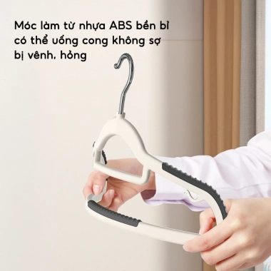Combo 20 Móc Nhựa Treo Quần Áo JYoohome Chống Trượt Giá 98.000đ Bền Chống Nhăn
