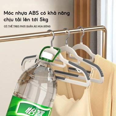 Combo 20 Móc Nhựa Treo Quần Áo JYoohome Chống Trượt Giá 98.000đ Bền Chống Nhăn