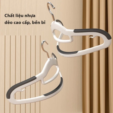 Combo 20 Móc Treo Quần Áo Chống Trượt Xoay 360 Chất Liệu Bền Bỉ - 49.000₫