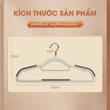 Combo 20 móc treo quần áo đa năng, chống trượt xoay 360, nhựa cao cấp, bền, chịu trọng tải lớn - chỉ 39.000₫