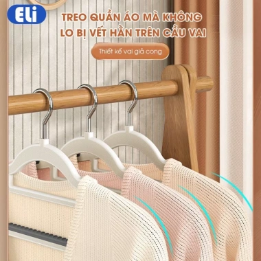 Combo 20 móc treo quần áo đa năng, chống trượt xoay 360 nhựa cao cấp, chịu tải nặng, bền bỉ - Giá chỉ 40.000đ 5 Combo 20 móc treo quần áo đa năng, chống trượt xoay 360 nhựa cao cấp, chịu tải nặng, bền bỉ - Giá chỉ 40.000đ 5