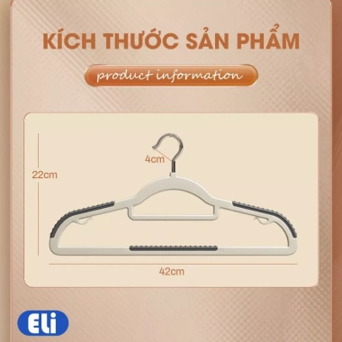 Combo 20 móc treo quần áo đa năng, chống trượt xoay 360 nhựa cao cấp, chịu tải nặng, bền bỉ - Giá chỉ 40.000đ